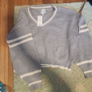 Pink Rose Cass Vneck Sweater